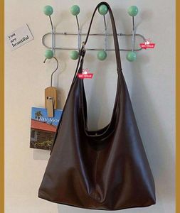 Chic Brown Faux Leather Hobo Bag