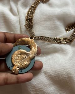 Antique Bronze Statement Necklace