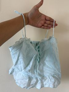 Cute Lace Trim Cami Top