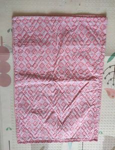 Pink Quilted pillow Cover