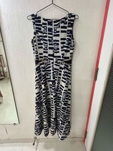 Elegant Striped Midi Dress