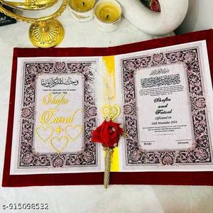 Wedding Nikah Nama Certificate