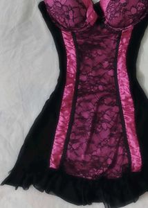 Lace Trim Lingerie Babydoll