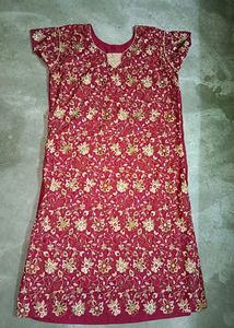 Beautiful Maroon Kurta