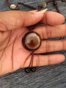 Unique Beaded Necklace evile eye stone