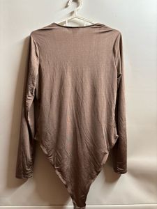 Brown Long Sleeve Bodysuit