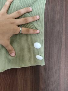 Ribbed Wrap Top