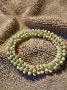 Delicate White Beaded Bracelet