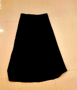 Elegant Black Velvet  Skirt