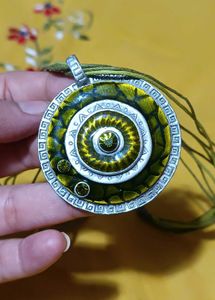 Unique Pendant Necklace with Multi-Strand Cord