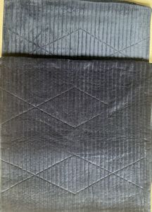 45x45 Blue Quilted Cushion Cover- 1 Pcs