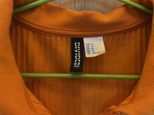 H&amp;M - Ribbed Cropped Polo Top