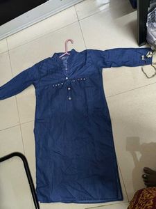 Blue Denim Kurta