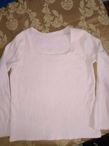 Chic Square Neck Long Sleeve Top