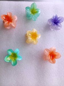 New Set of 6 Flower Hair Clips if