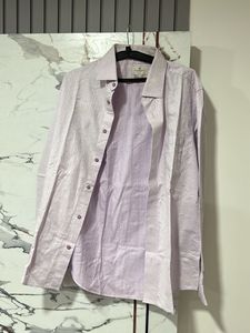 Blackberry’s Men's Light Purple Printed Shir
