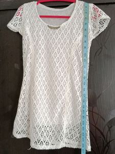 Cute White Korean Top