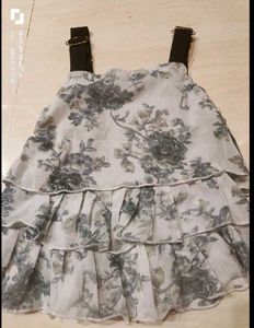 Floral Kurta with Decorative Butterfly