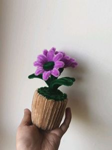 Cute Pipe Cleaner Flower Pot