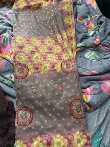 Floral Print Saree