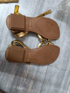 Elegant Gold Wrap-Around Sandals