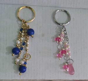 Boho Beaded Keychain Set