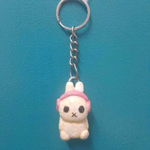 Miffy with headband Handmade keychain