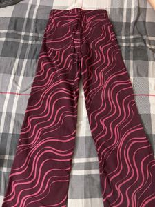 H&amp;M Wide Leg Pschedelic Pants