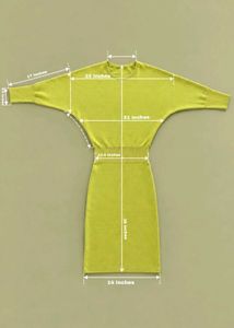 LIME GREEN KNITTED LONG SLEEVE BODYCON DRESS