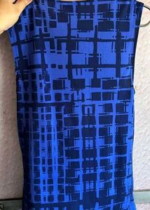 Cobalt Blue Draped Neck Top