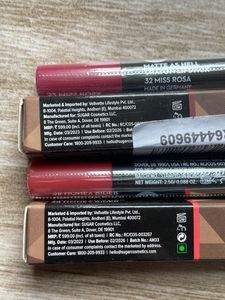 Combo Of 4 Sugar Lipstick + Lipbalm