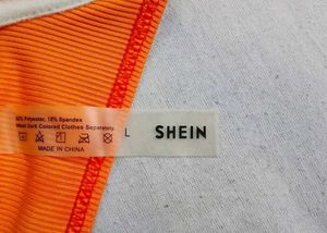 Vibrant Orange Ribbed Bikini Top