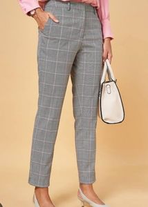Checkered Ankle Pants