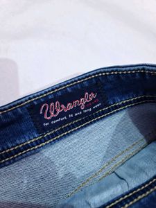 wrangler Blue Denim Jeans for men