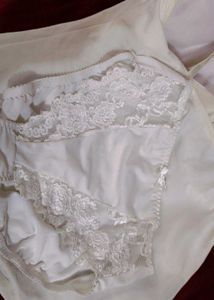 White Comfort Camisole Top with brief 👍