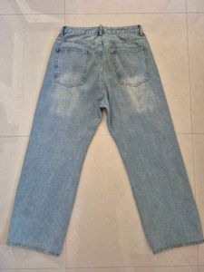 Blue stone Washed Wide Leg Jeans ( Vintage shade )