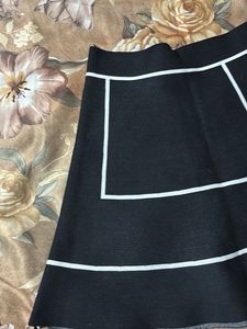 KOREAN B&amp;W Mini Skirt