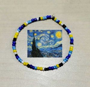 Van Gogh Boho Beaded Bracelet