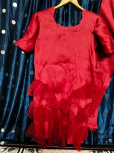 Elegant Maroon Ethnic Dress