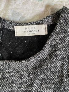 Chic Tweed &amp; White Sleeve Dress
