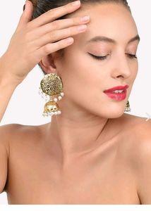Elegant Zaveri Pearls Jhumki Earrings