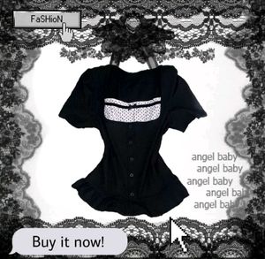 Y2k Black milkmaid top🗝🪽