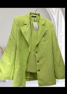 New Lime Green Blazer Set