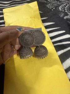 Oxidised Jhumka