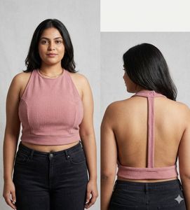 Sexy blouse Comfortable backless crop top
