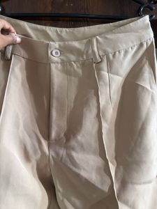 Beige Colour Formal Pant