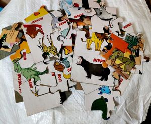 Knowledge Puzzle Game Of Animals For Kids