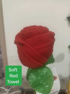 Soft Red Towel Flower Gift