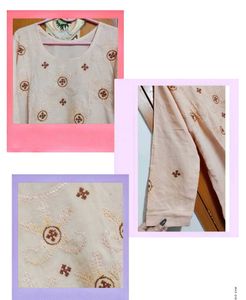 3piece embroidery Kurta pajami Set with Dupatta