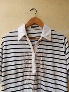 Striped Designer Aesthetic Top (Women)